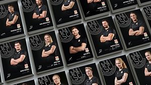 Mediengestaltung für den SC Magdeburg ein paar Autogrammkarten für den SC Magdeburg