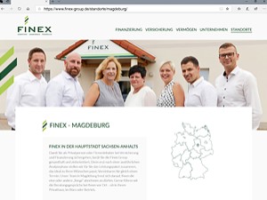 Gruppenfoto auf Internetseite