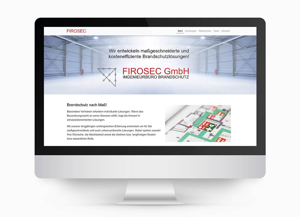 neue Internetseite von FIROSEC GmbH