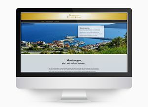 Screenshot der neuen Internbetseite