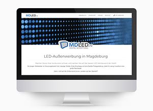 Webdesign für MDLED.tv neue Internetseite von MDLED.tv